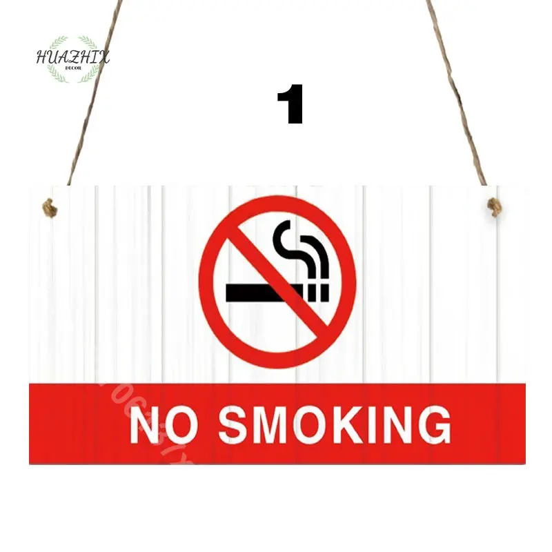 

12style Warning Signs Wooden Hangtags Plaques Mark Home Retro Decor Wood Plates for Restaurant Kitchen Cafe Wall Art Decoration