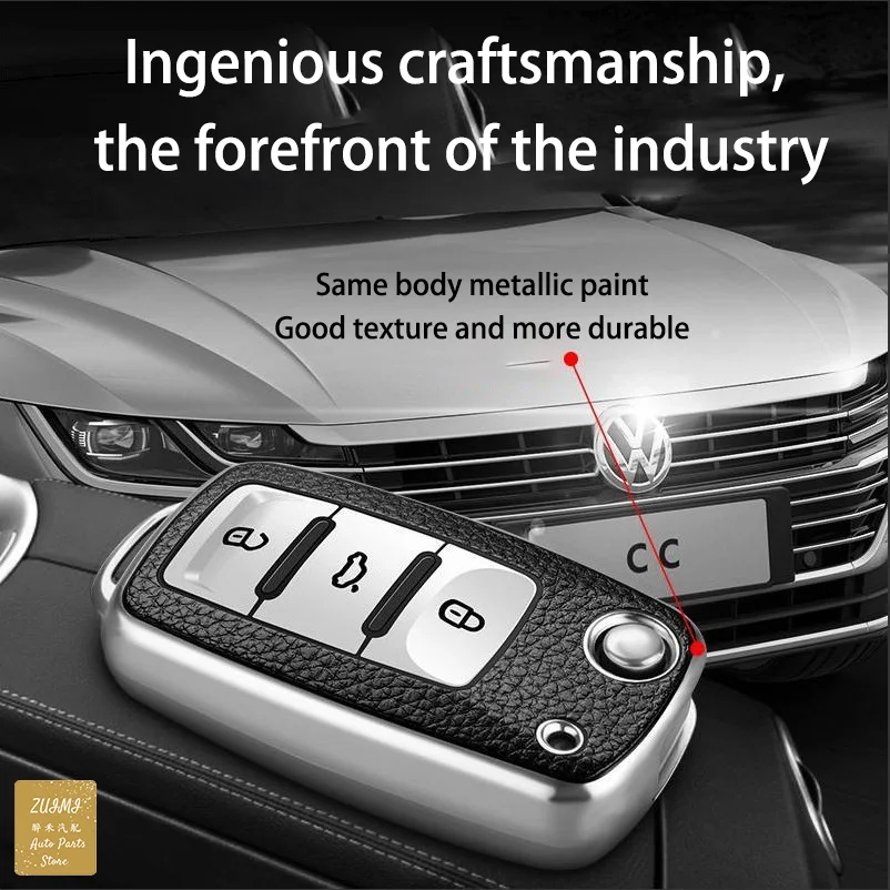

TPU Leather Car Key Cover Case for Volkswagen for VW Bora Polo Tiguan Jetta Passat B5 B6 B7 Golf Beetle for Skoda Octavia