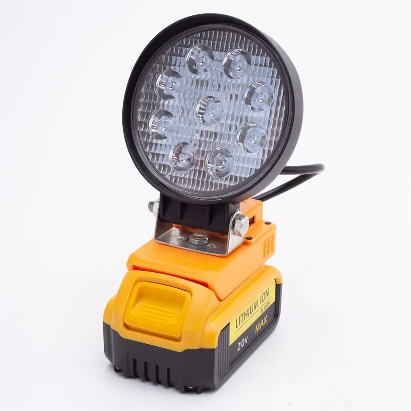 LED Light For Dewalt 18V 20V MAX Battery 3200LM Outdoor Lighting Emergency Flashlight Cordless Work Lamp Power Supply Tools