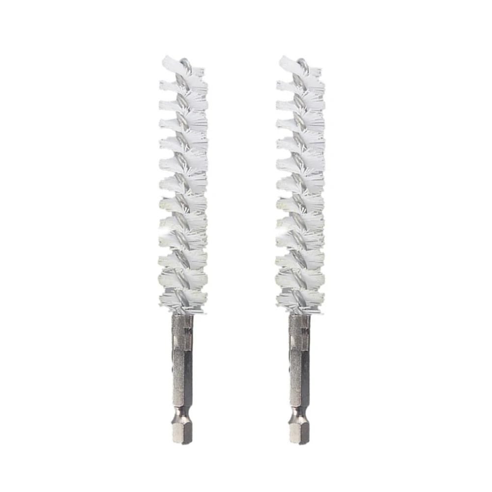 

2pcs 15mm Nylon Drill Brushes Hexagonal Handle Cleaning Brushes For Electric Drill Polishing Removing Paint Cleaning Tools