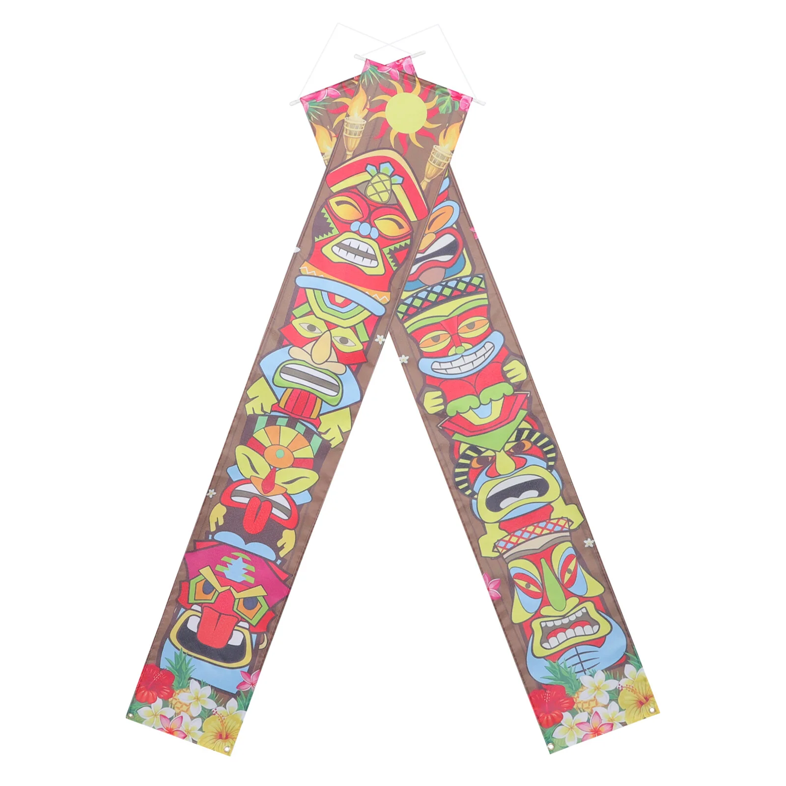 

Hawaii Beach Porch Sign Party Banners Front Door Hawaiian Tiki Tropical Birthday Summer Flag