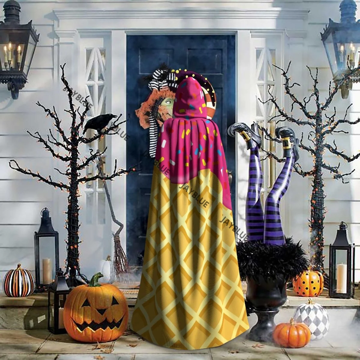 Плащ с капюшоном унисекс плащ клубничное мороженое расплавленным и топкой