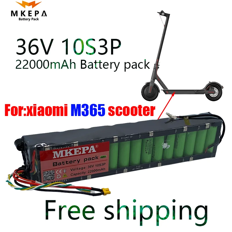 

Original 36V 22ah Battery for Special Battery Pack of Foxiaomi M365 Scooter 36V Battery22000mAh BMS