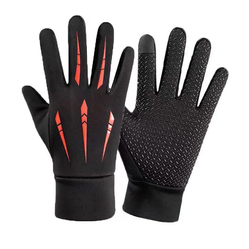 Перчатки зимние унисекс, теплые велосипедные, ветрозащитные, Нескользящие, для сенсорных экранов
