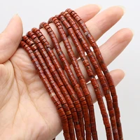natural stone disc shape beads loose spacer cube bead for jewelry making diy women bracelet necklace accessories 15inch