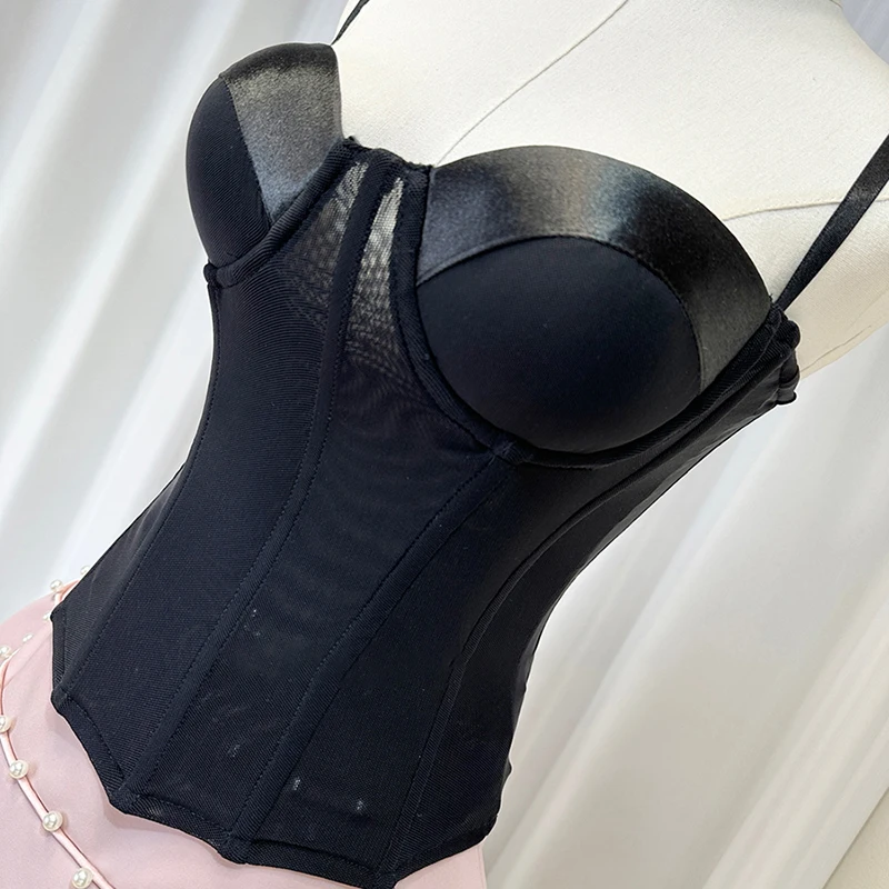 KBQ Дизайнерские платья с цветными блоками для женщин квадратным воротником без