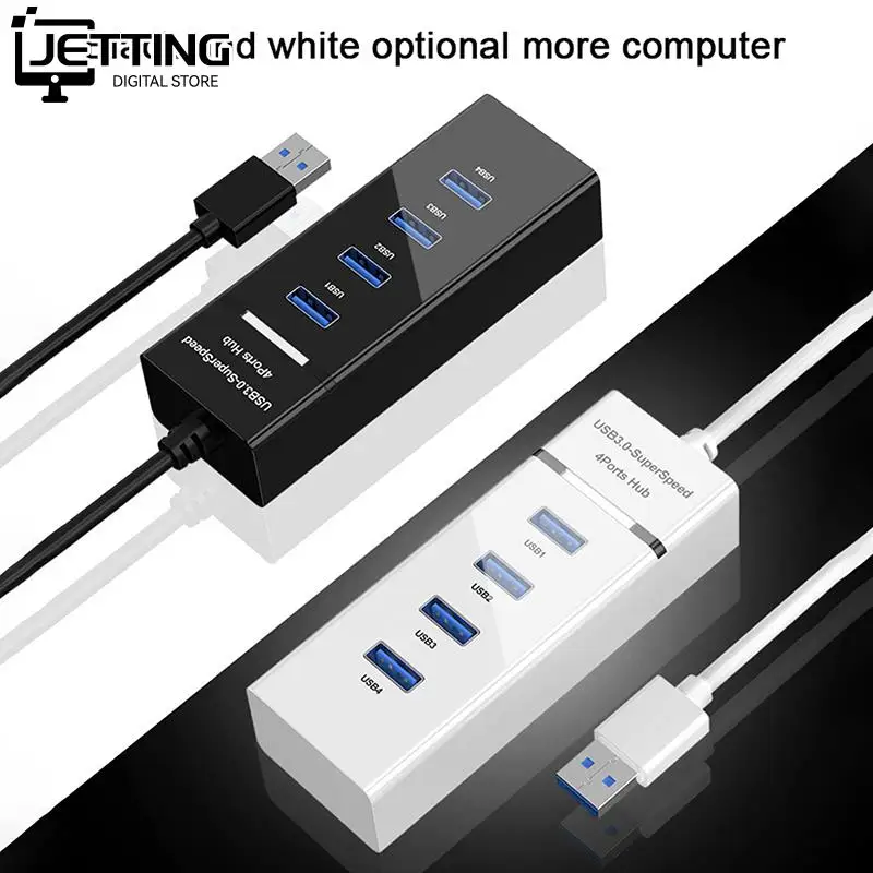 

1pc USB Hub USB 3.0 4Ports Hub Splitter Adapter Cable length 30cm For Desktop PC Mac Laptop Keyboard mouse 2TB Mobile hard disk