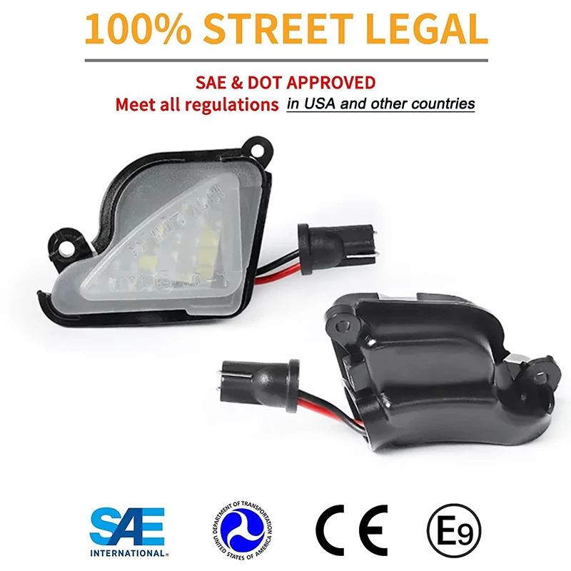 2 шт. светодиодные фонари под боковым зеркалом лампы приветствия для Skoda Superb Octavia 3