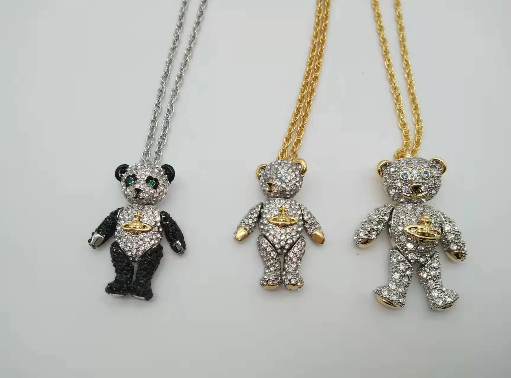 

Exquisite Cute Bear Pendant Necklace Ladies Romantic Animal Gift Ladies Banquet Gift Must-Have Necklace Hot Sale New