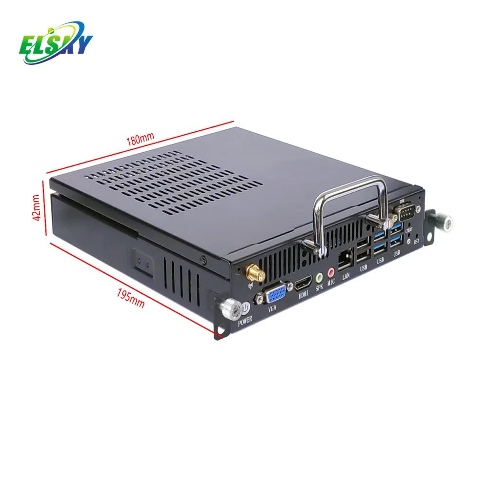 

ELSKY OPS mini pc OPS-8H with CPU Whiskey Lake 8th gen core i3 8145U Integrated BBH621 or Realtek 662/892USB HD Audio chip