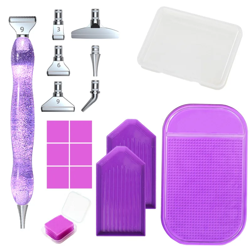 

DIY Diamond Painting Pen Point Drill Pens Diamond Art Resin Pen Stainless Steel Metal Pen Tips Diamond Painting Accessories Tool