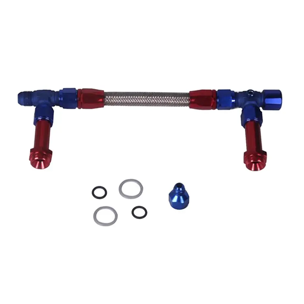 

Braided Stainless Steel Carburetor Line Kit For Dominator Blue