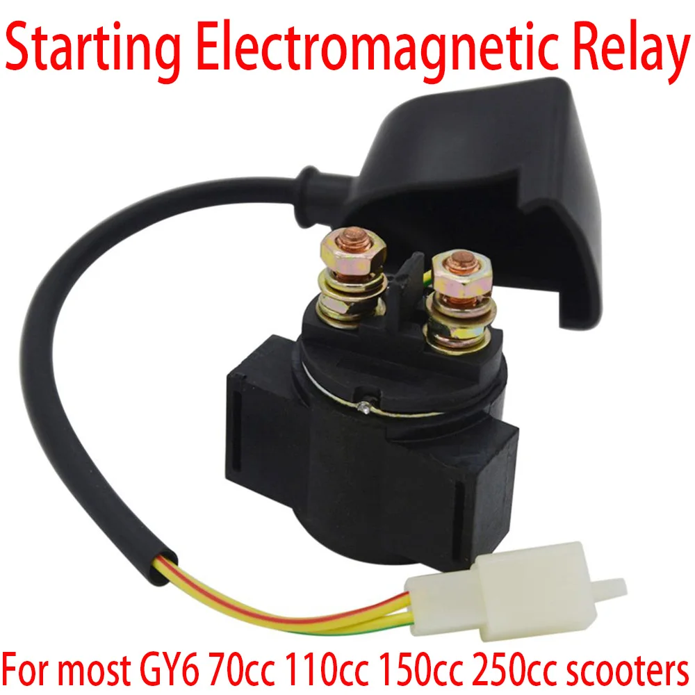 

Starter Relay Solenoid Motorcycles Starting Electromagnetic Relay For Chinese GY6 70cc 110cc 150cc 250cc Scooter ATV Karts