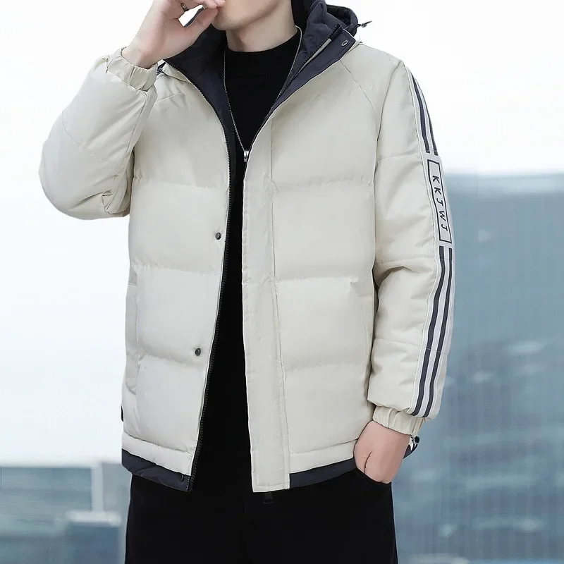 Зимняя мужская хлопковая куртка на флисовой подкладке новинка 2024 модная