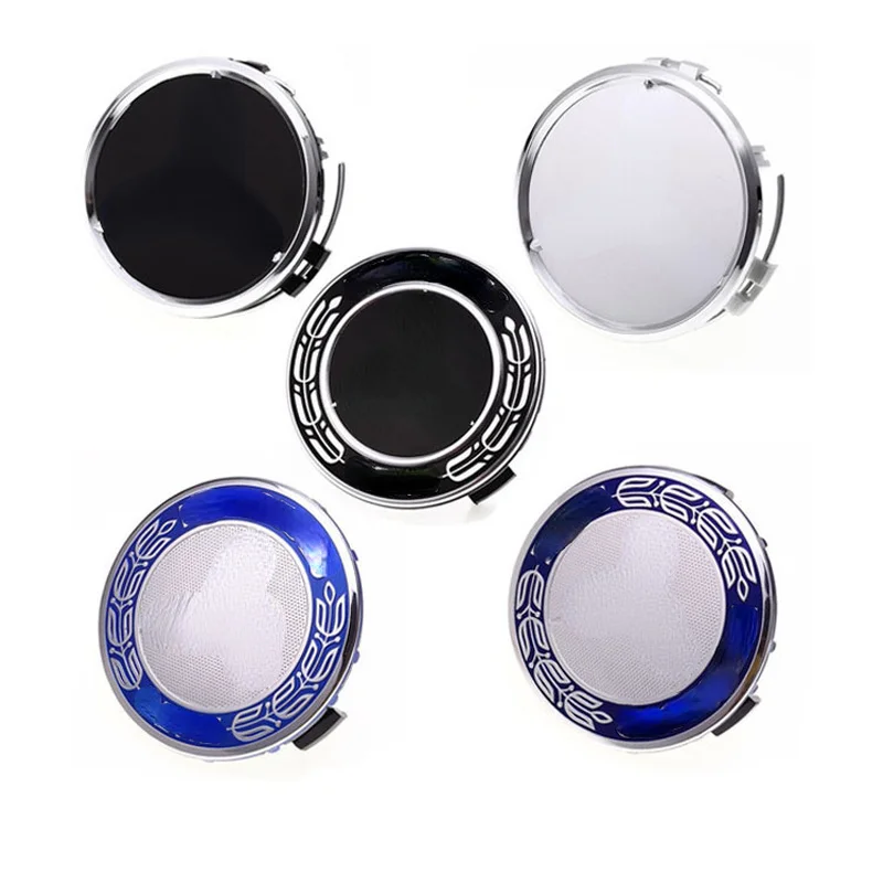 

4pcs 75MM abs automobile hub cover is suitable for Mercedes-Benz hub cover, wheat ear black blue wheat ear plastic hub cover.