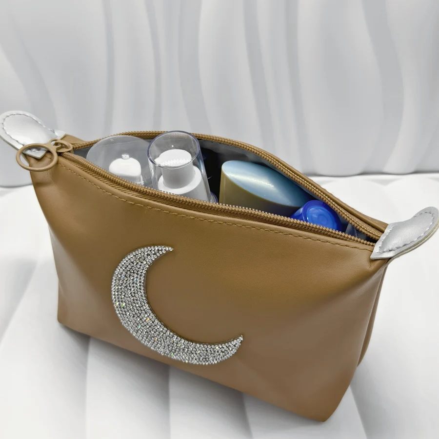 Водонепроницаемая Косметичка В Форме Кофейно-коричневого Луны Элегантный Из