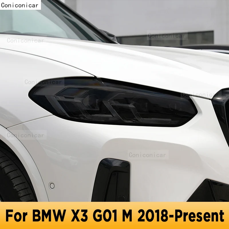 

Тонировка для автомобильной фары, Черная защитная пленка против царапин, Самовосстанавливающиеся наклейки из ТПУ для BMW X3 G01 M, аксессуары в подарок 2018