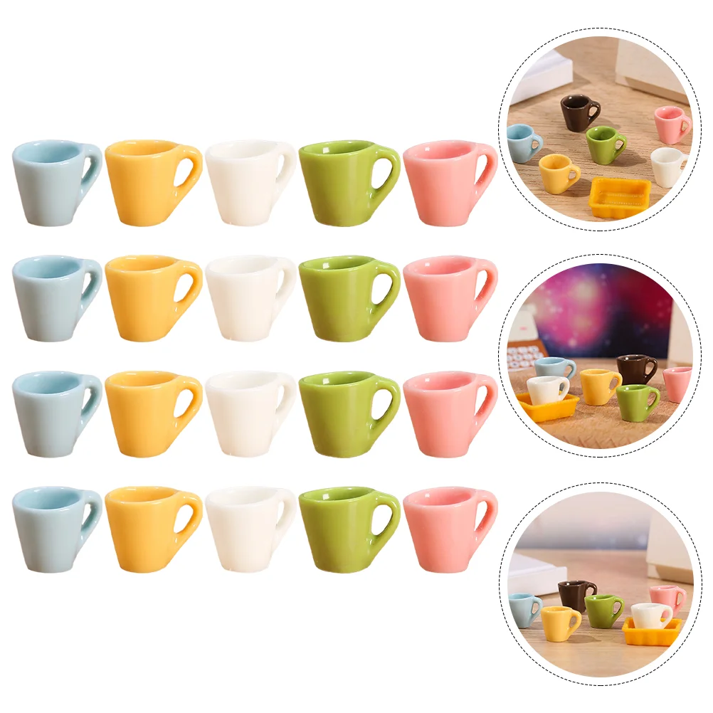 

Cups Mini Cup Coffee Tea Miniature Mugkitchen Play Decorationhouse Drinkingceramic Dolls Small Kids Crafts Model Cake Mugs