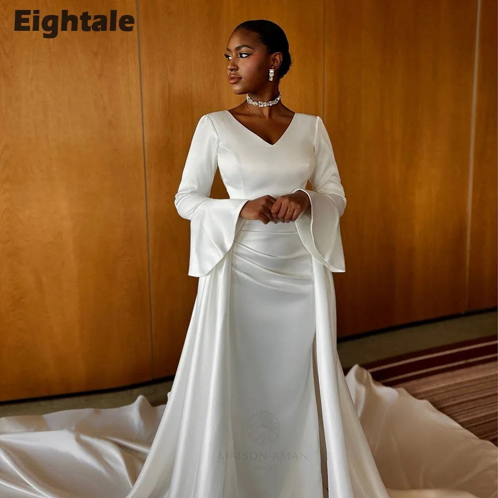 Eightale Элегантное свадебное платье с v-образным вырезом по индивидуальному заказу