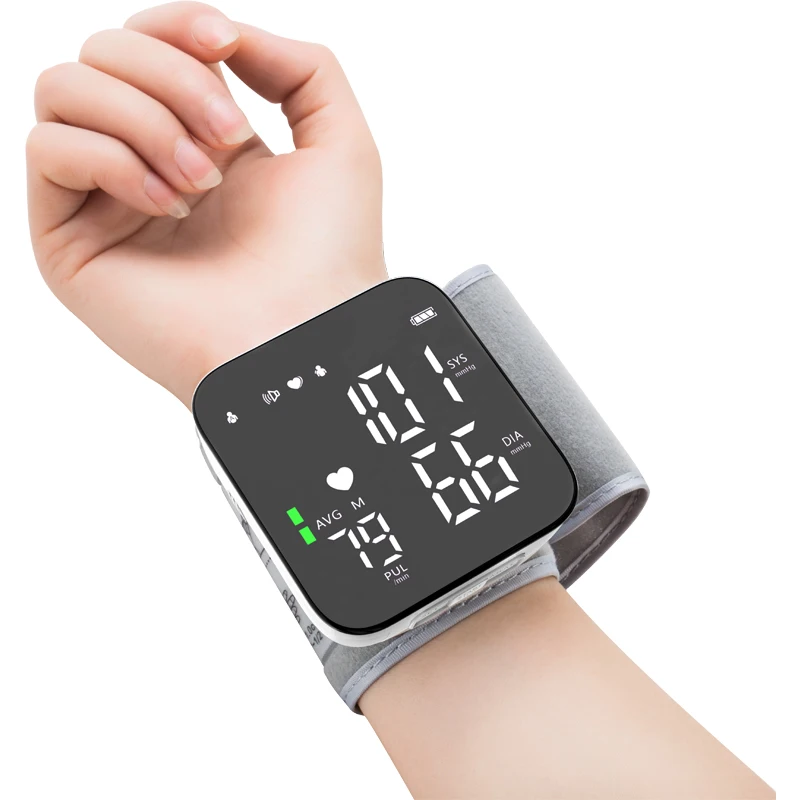

Hot Selling LED Screen Portable Professional Blood Pressure Monitor Wrist Voice Blood Pressure Monitor USB