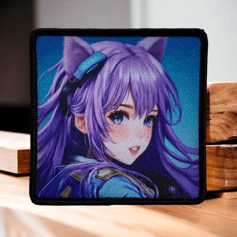 Фиолетовая красивая нашивка для маленькой девочки тактическая мультяшная