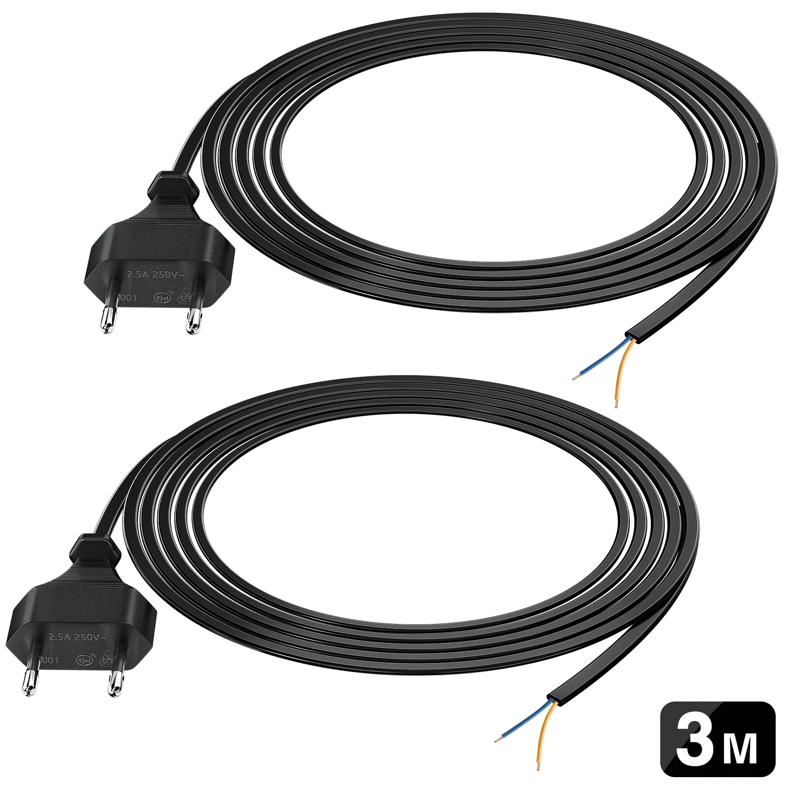 2 шт. полуготовый удлинитель с контактами 0 75 дюйма 3 м