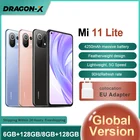 Глобальная версия Xiaomi Mi 11 Lite 5G мобильный телефон 8 ГБ ОЗУ 128 Гб ПЗУ Восьмиядерный процессор Snapdragon 780G 64 мп Тройная камера Аккумулятор 4250 мАч