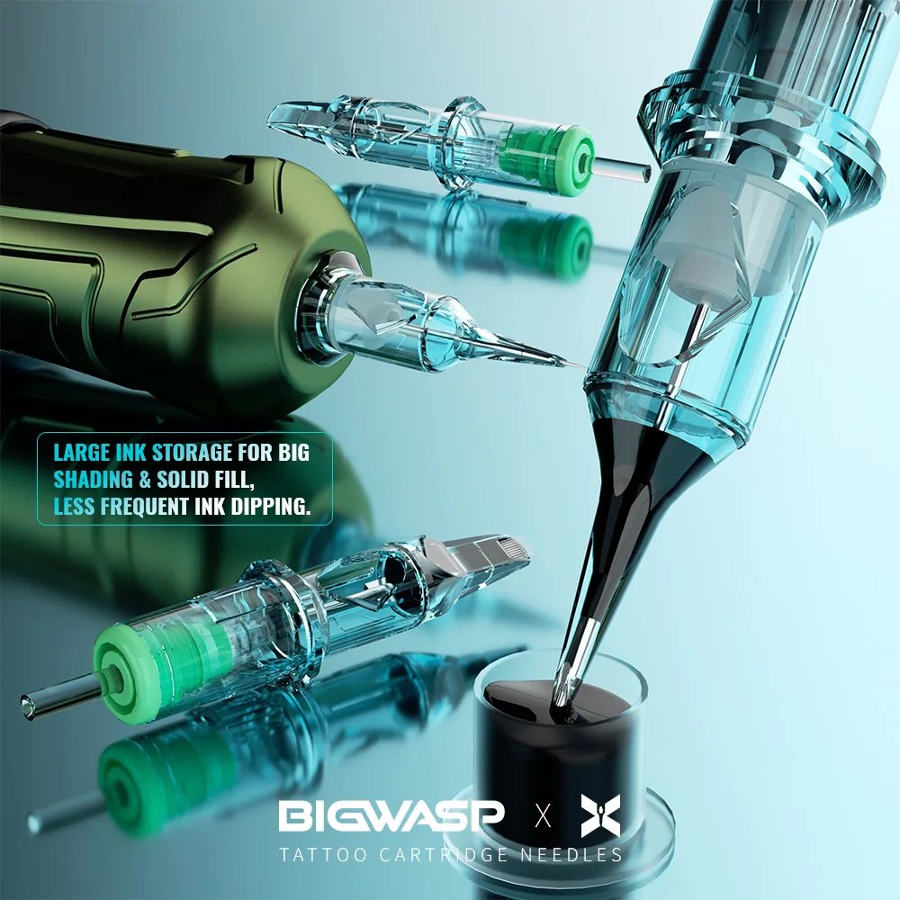 Фото Иглы для татуировок BIGWASP, 20 шт./упаковка, круглые, для контура, одноразовые, стерилизованные, безопасные, для тату-машинок №5