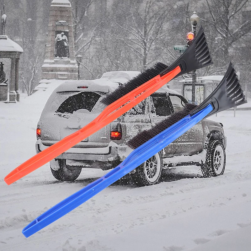 

Зимняя Съемная автомобильная лопата для подметания снега с ручкой из вспененного этилвинилацетата, автоматическая щетка для чистки, скреб...