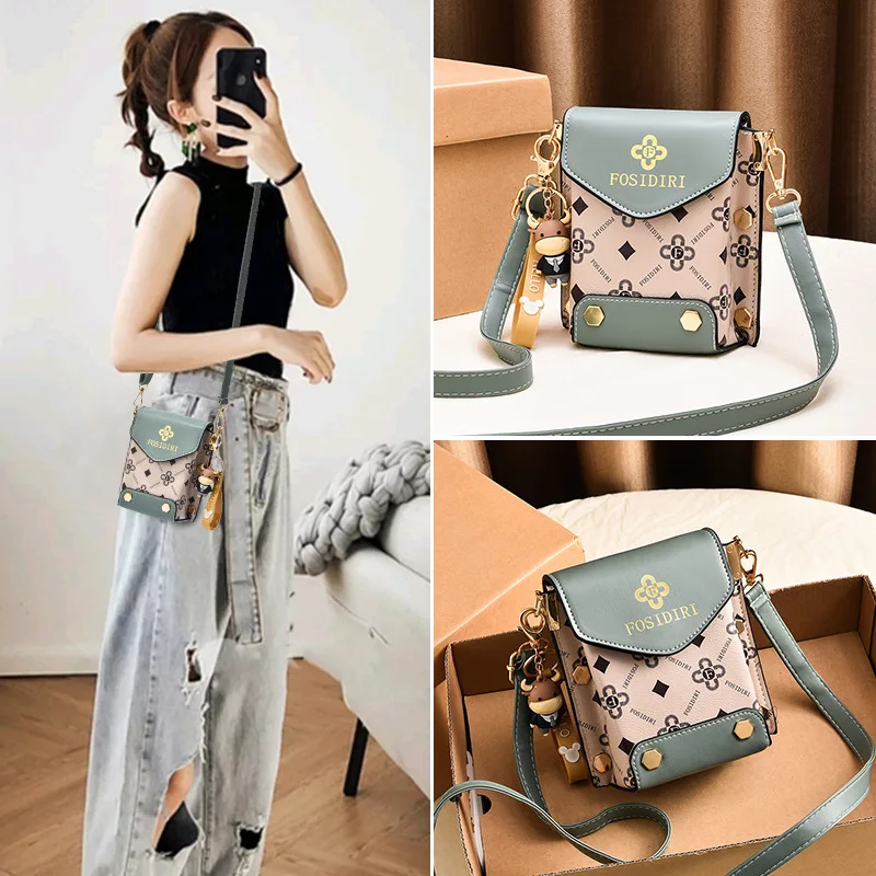 

Mobile Phone Women's Summer Crossbody Star of the Same Style 2023 New Fashion Texture Shoulder Simple and Westernized Mini Bag