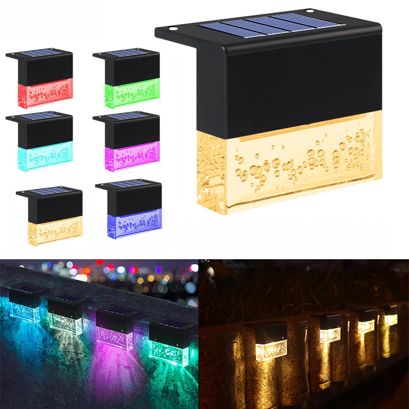 

LED Solar Lamp Garden Lights Outdoor Solar Waterproof Sunlight Garden Decor Stair Fence Lamp Solar Outdoor Lights Sunlight