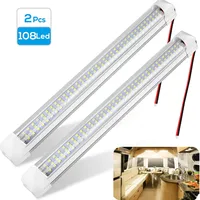 1PC/2PCS 12V 108 Universal LED Interior Light Bar Strip with ON/OFF Switch for RV Van Truck Lorry Camper Boat Caravan Motorhome