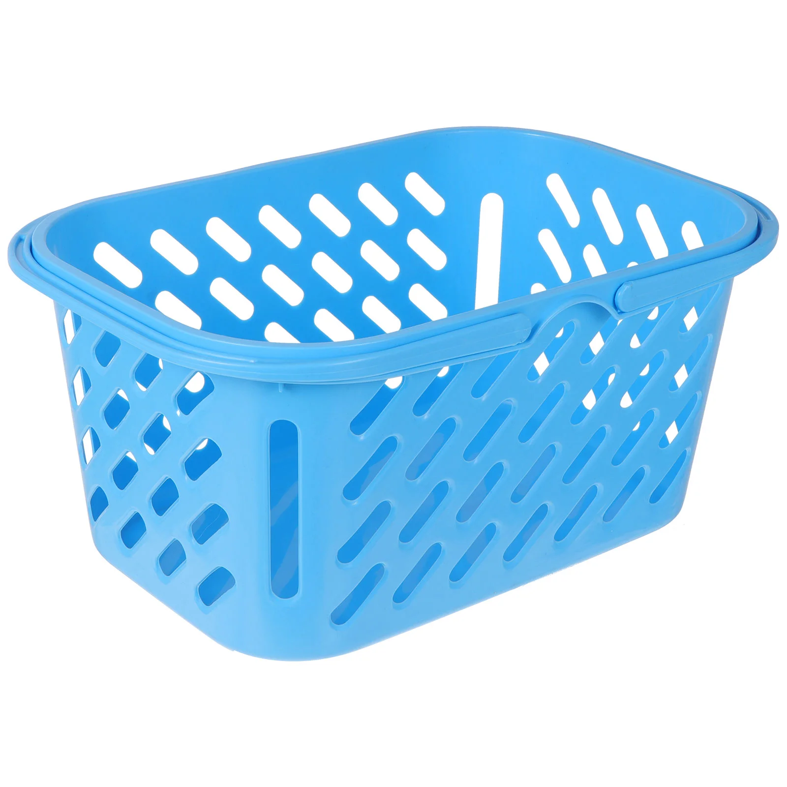 

Basket Shopping Handles Baskets Grocery Plastic Storage Cart Kids Organizing Vegetable Mall Double Sundries Bathroom Retail Mini