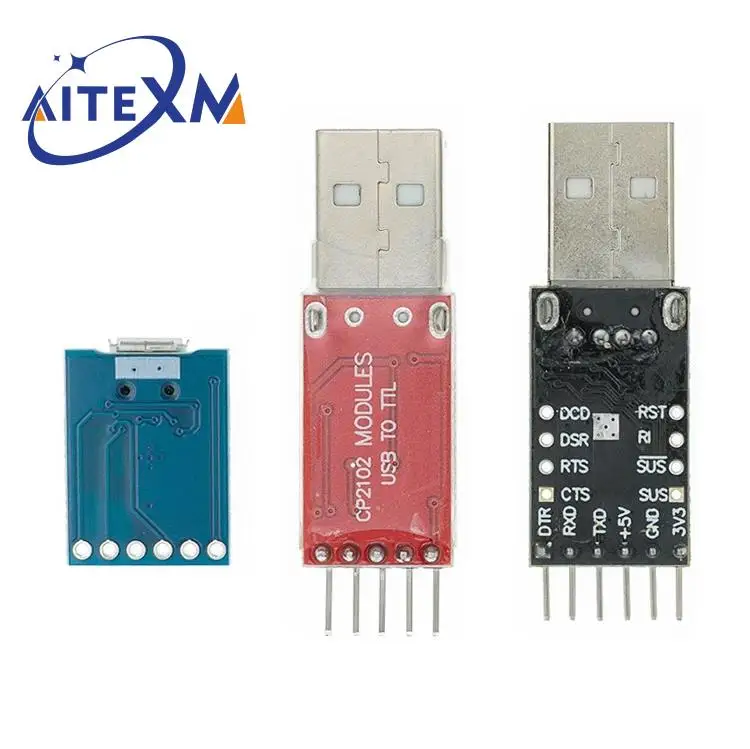 5-контактный разъем CP2102 USB 2 0 для UART TTL модуль последовательный преобразователь STC
