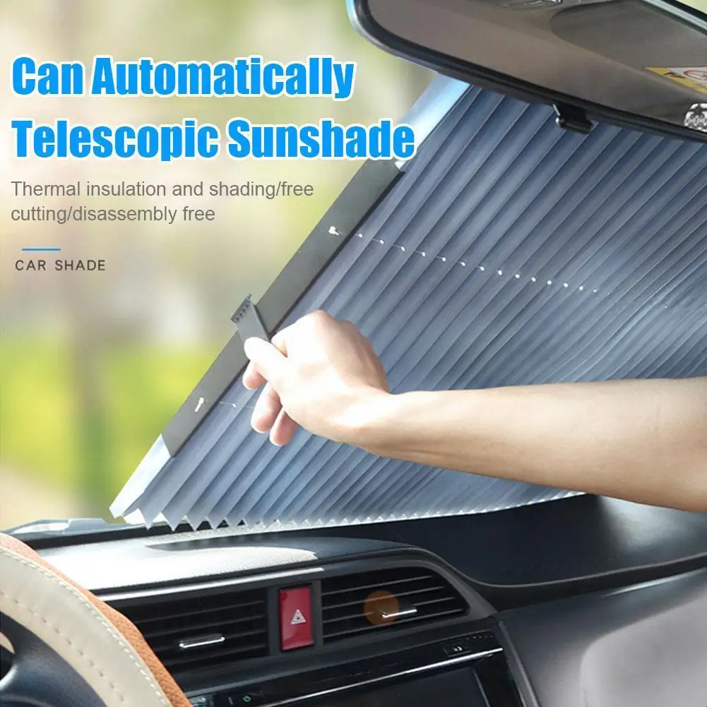 

Universal Automatic Extension Car Window Sunshade For Car Sun Protector Cover UV Blocking Sun Visor Accessories K5X7