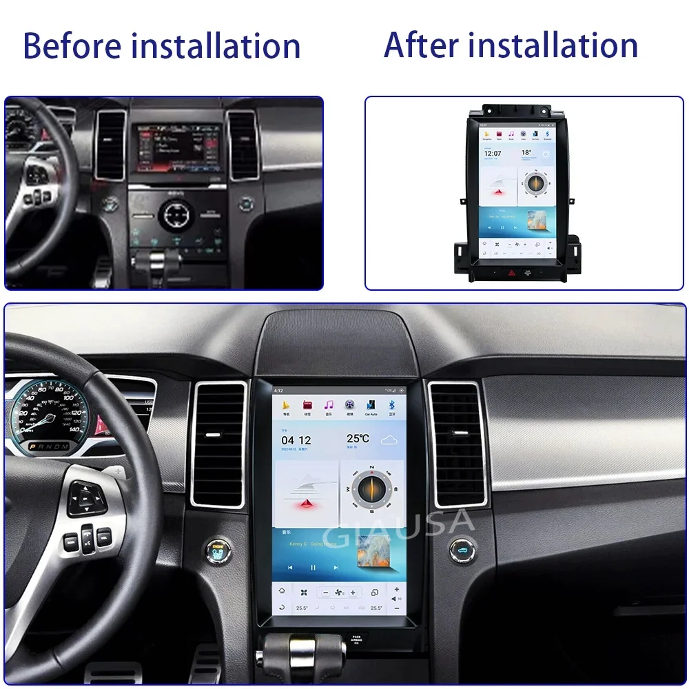 Автомагнитола для Ford Taurus мультимедийный стереопроигрыватель на Android 13 экран 6