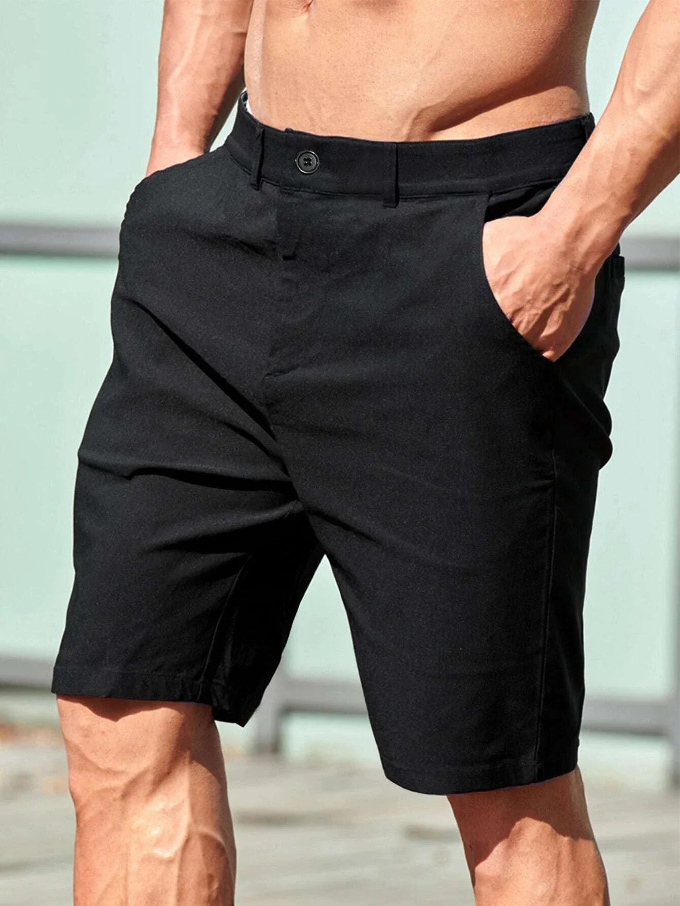 

Men Slant Pocket Bermuda Shorts