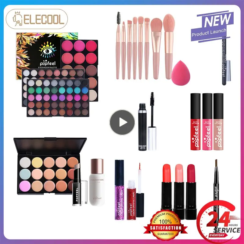 

/set All In One Makeup Set Beginner Full Professional Durable Easy To Use High Quality Cosmetics Makeup Bag Kit TSLM1