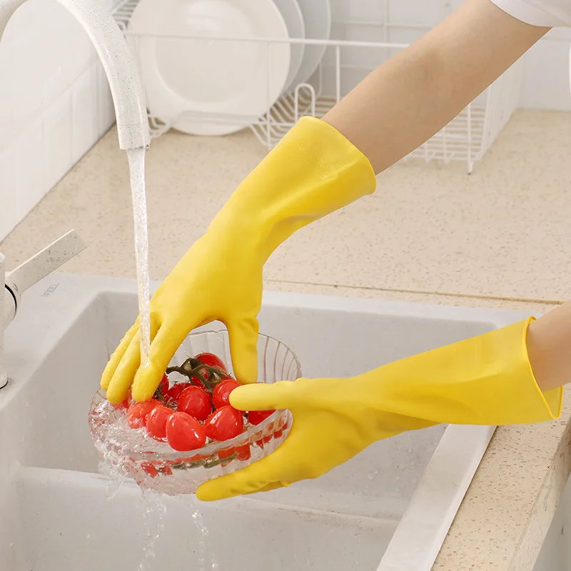 

Rubber Housework Dishwashing Gloves Wholesale Leather Latex Kitchen Waterproof Beef Tendon Cleaning Laundry Work