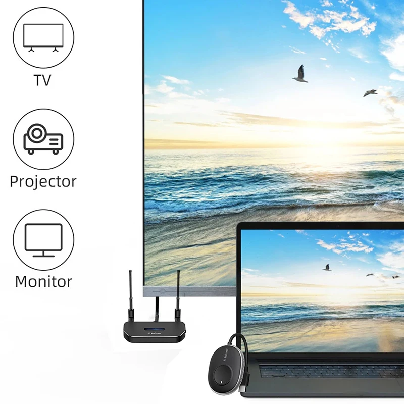 Беспроводной HDMI-передатчик и телефон Full HD 4K @ 30Hz 5GHz 164ft | Электроника