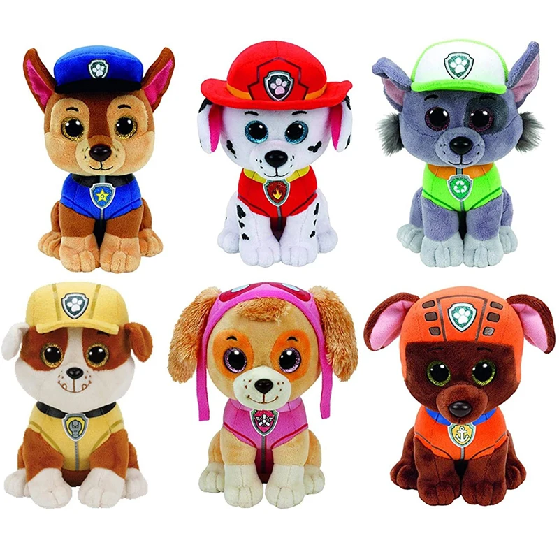 

Ty Beanie Boos Animals Dog Plush Toy Paw Potrol Plush Toy Kids Birthday Gift Christmas Gift Chase Skye Marshall Rubble Rocky