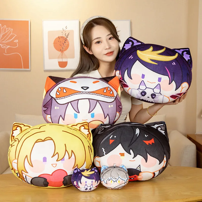 

10/35cm Luxiem Plush Toys Anime Pillow Doll Game Mysta Luca Vox Plush Filling Sofa Decoration Christmas Gifts for Fans Friends