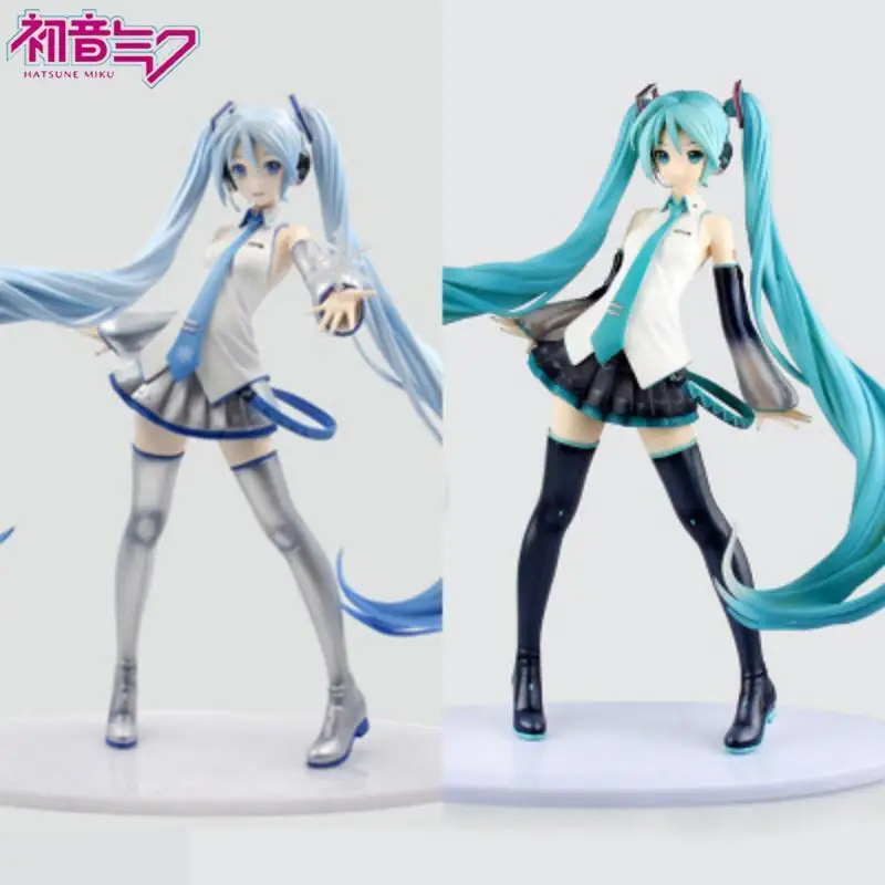 

42cm Anime Hatsune Miku Figure Snow Pvc Action Figures Statue Figurine Kawayi Model Doll Collect Ornament Toy Kids Xmas Gift
