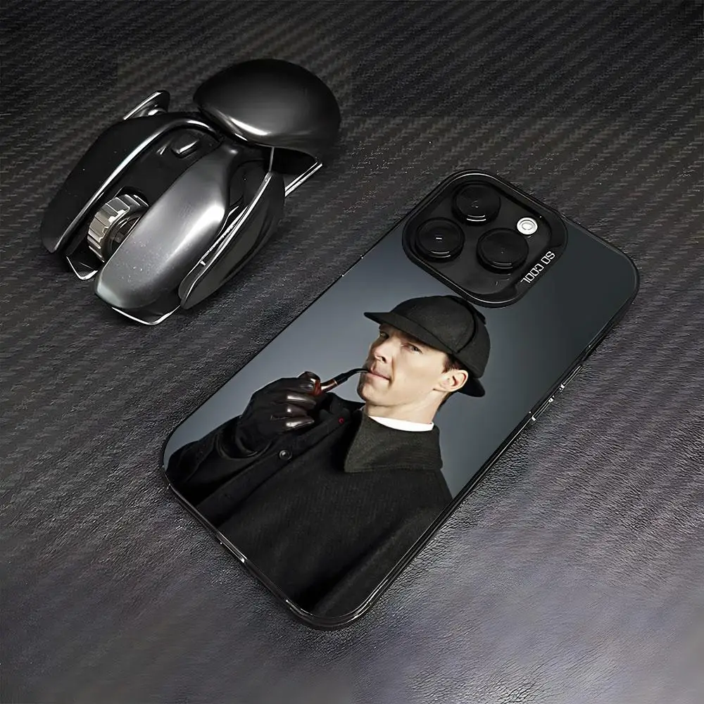 Фото Чехол для телефона 221B S-Sherlock-Holmeses для iPhone 17 Air, 16, 15, 14 Plus, 13, 12, 11 Pro, 7, 8, XS Max, XR, серебристый, черный, с бампером №2
