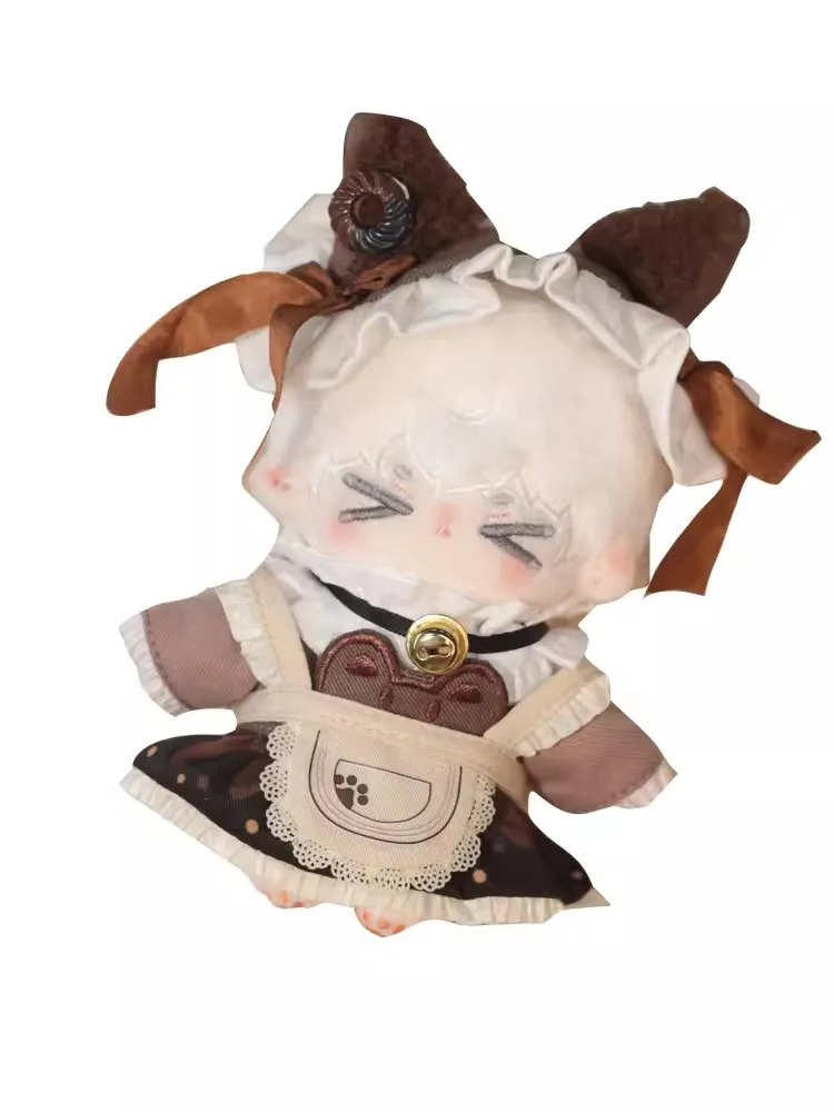 Оригинальный костюм горничной и кафе ручной работы для куклы 10 см черная