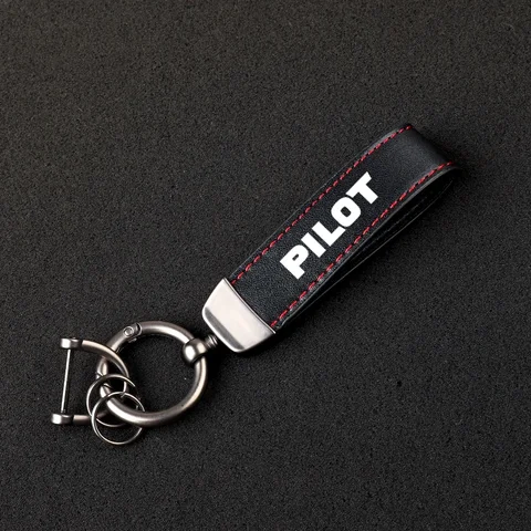 Кожаный автомобильный брелок для ключей с поворотом на 360 градусов в форме подковы для автомобиля Honda PILOT, автомобильные аксессуары