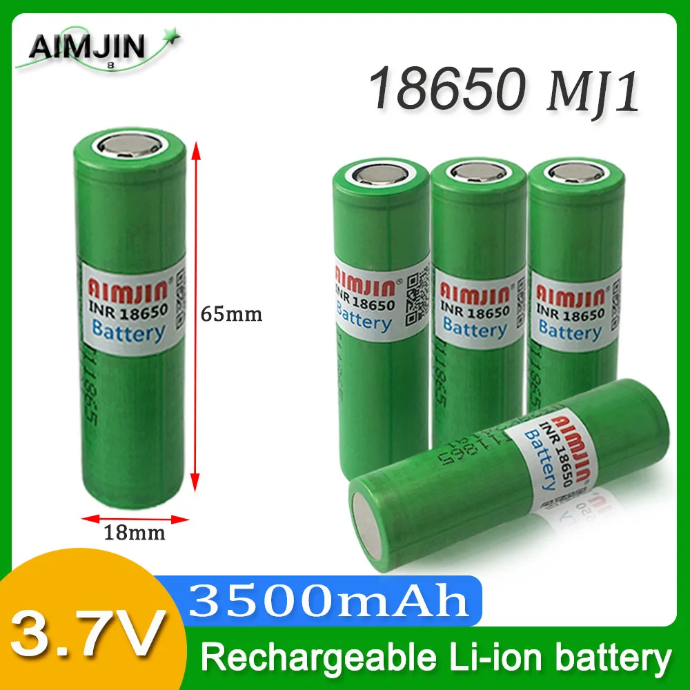 18650 MJ1 3 7 V 3500mAh литий-ионная батарея для нашего игрушечного инструмента фонарик