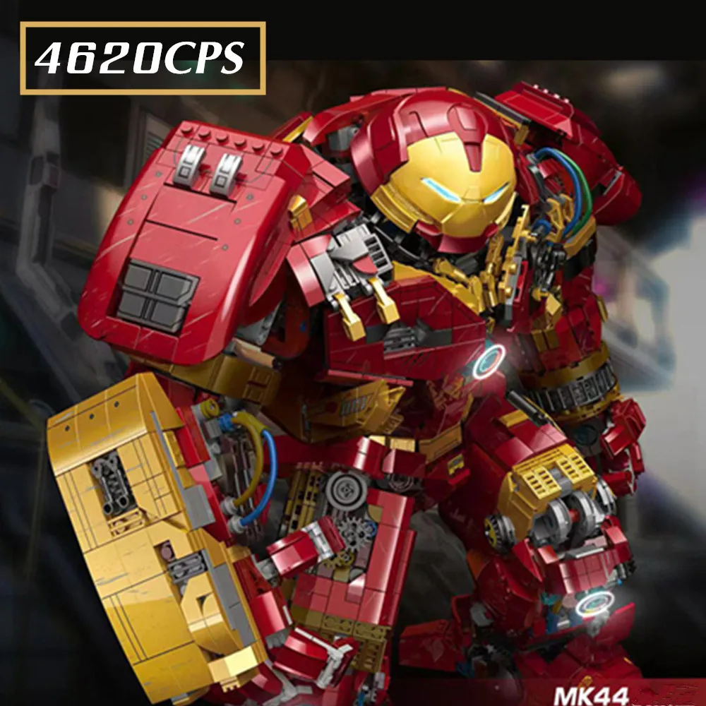 

4620PCS MK44 Ironman Mecha Disney Marvel Avengers Hulkbuster Veronica Heroes Toys Robot Figures Building Brick Block Gift