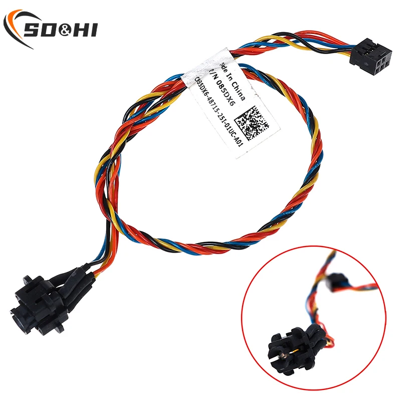 Компьютерный кабель для Dell Optiplex 390 790 990 3010 7010 085DX6 85DX 6, кабель для кнопки выключателя питания