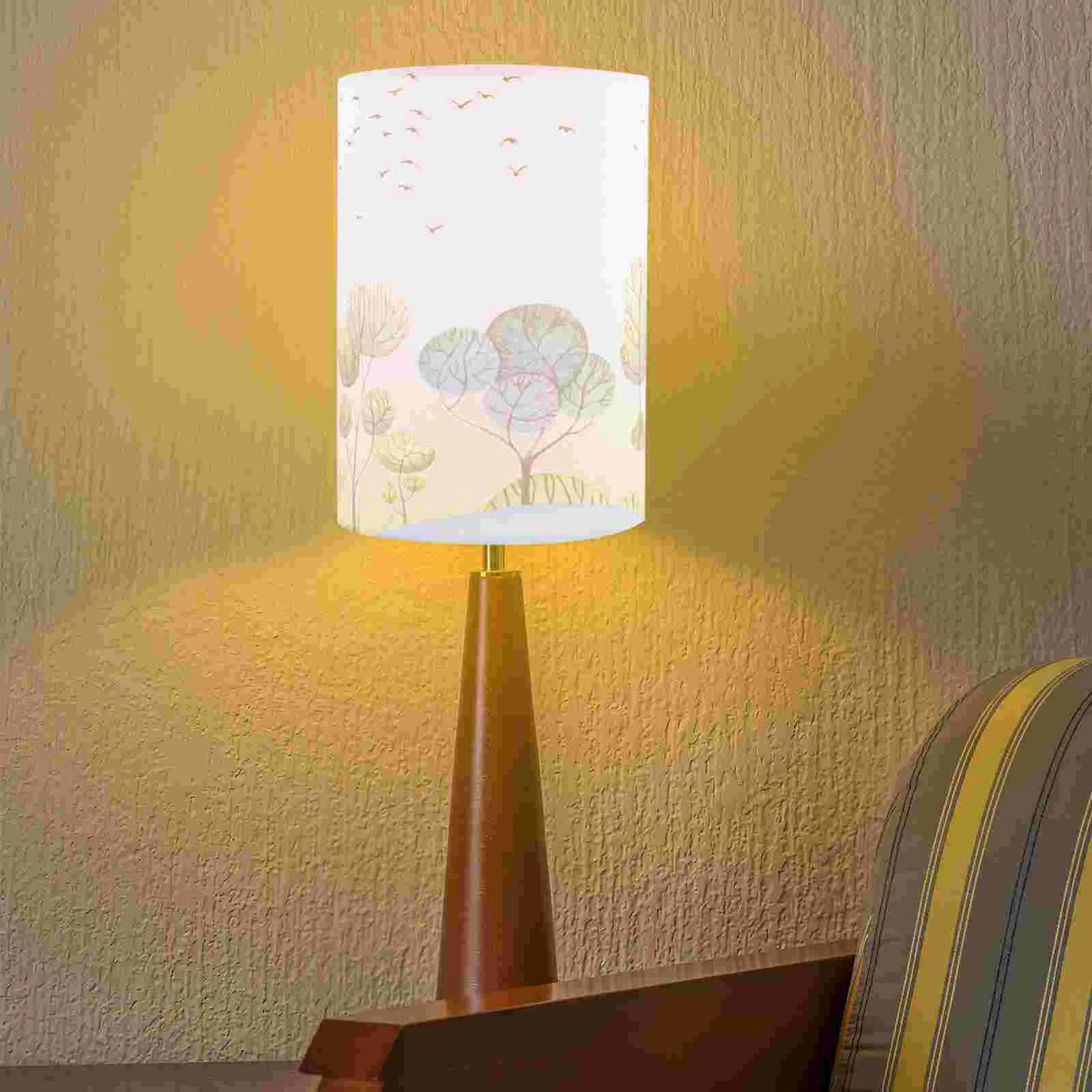 

Lamp Shade Shades Table Pendant Light Cover Cylinder Desk Chandelierreplacement Vintage Drumshell Corner Partfloorwall